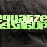 Organic T-Shirt, Size M: Black / Neon Green
