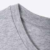 T-Shirt, Size S: Workshop 08, gray melange w/ black print