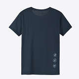 T-Shirt, Size L: Workshop 09, dark navy w/ light gray print