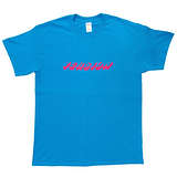 T-Shirt, Size XL: Pink Version Logo, Blue