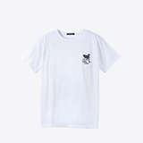 T-Shirt, Size S: Workshop 18, white w/ black print