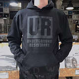 Hooded Sweatshirt, Size L: UR Black