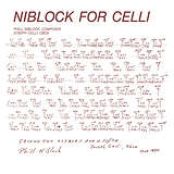 Phill Niblock: Niblock For Celli / Celli Plays Niblock