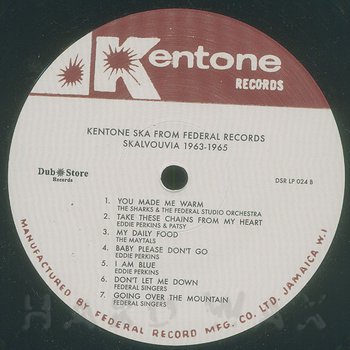 Various Artists: Kentone Ska from Federal Records: Skalvouvia 1963-1965 ...