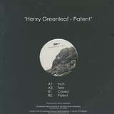 Henry Greenleaf: Patent