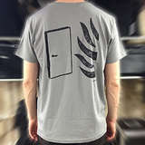 T-Shirt, Size L: Workshop 19, light grey w/black print