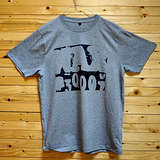 Organic T-Shirt, Size L: Melange Grey