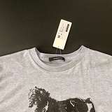 T-Shirt, Size L: Workshop 15, grey melange w/ black print