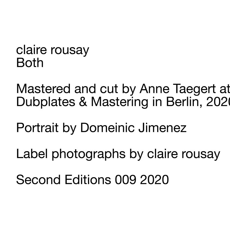 Claire Rousay: Both