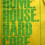 Organic T-Shirt, Size L: Yellow, green print