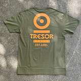 T-Shirt, Size L: Tresor, Olive Green/Orange