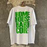 T-Shirt, Size L: White, neon green print