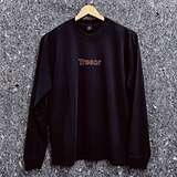 Longsleeve, Size XXL: Tresor, Orange Logo on faded Black