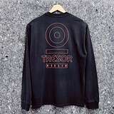 Longsleeve, Size XXL: Tresor, Orange Logo on faded Black