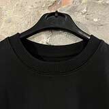 Organic Sweater, Oversize Fit, Size M: Black, white print