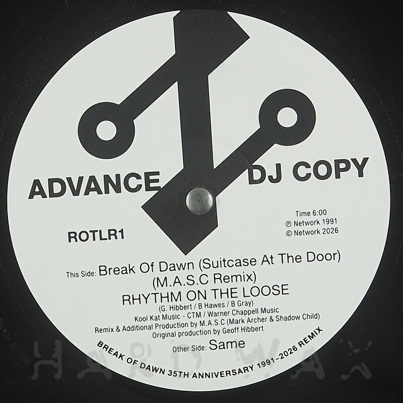 Rhythm On The Roose – Break Of Dawn (M.A.S.C. Remix) vinyl cover
